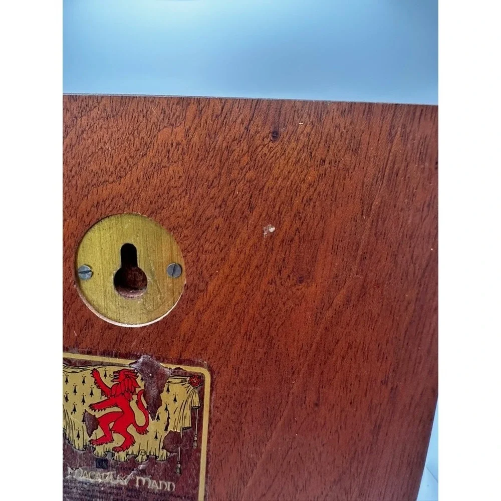 Macaulay Mann Kocher Family Coat of Arms Heraldic Wooden Shield Wall Plaque